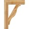 Ekena Millwork Funston Block Rough Sawn Bracket w/ Offset Brace, Western Red Cedar, 8"W x 30"D x 42"H BKT0806X30X42FST05RWR - alternate 3